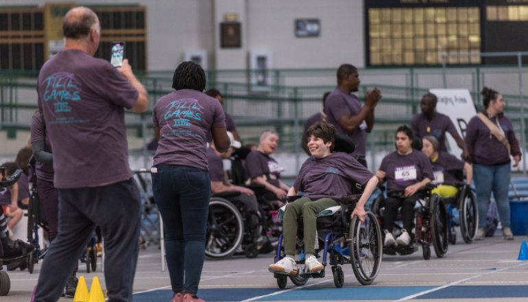 Man In wheelchair participating in TILL Games